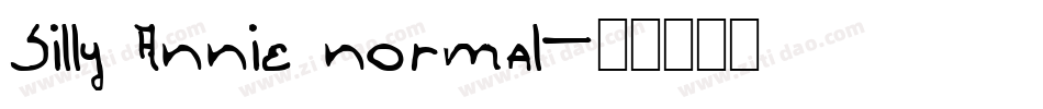 Silly Annie normal字体转换